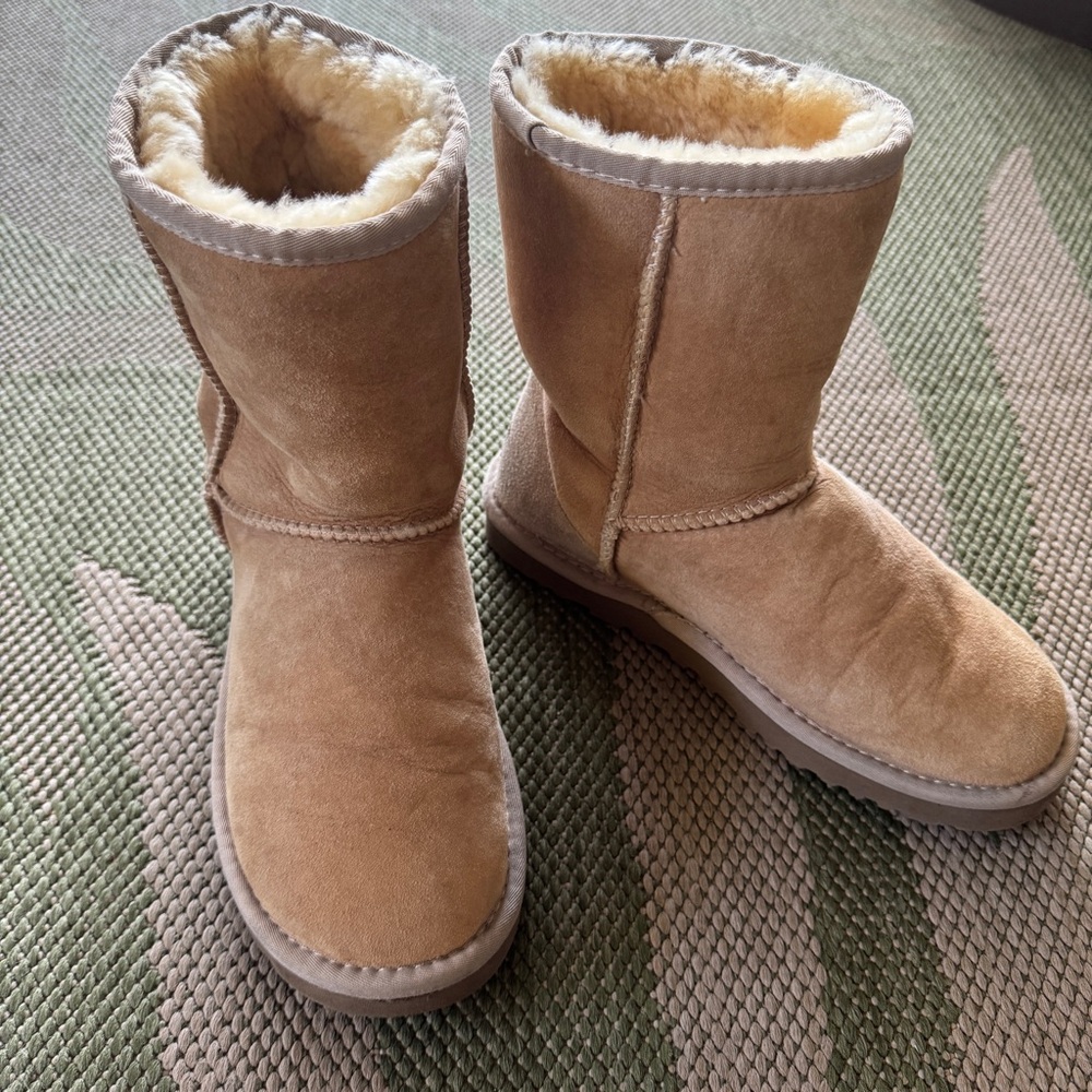 UGG Classic Short Sand Shearling Boots